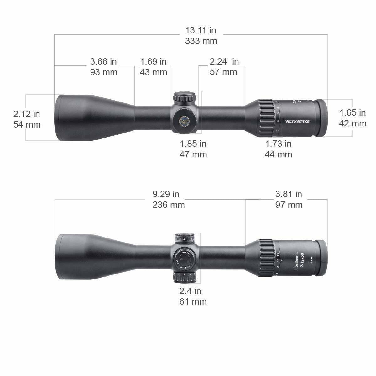 Luneta de vanatoare Vector Optics Continental 2-12-50 SFP — 4