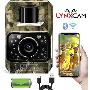 LYNXCAM Camera monitorizare 48 MP 30FPS WiFi Bluetooth FULL HD leduri invizibile ,panou solar — 9