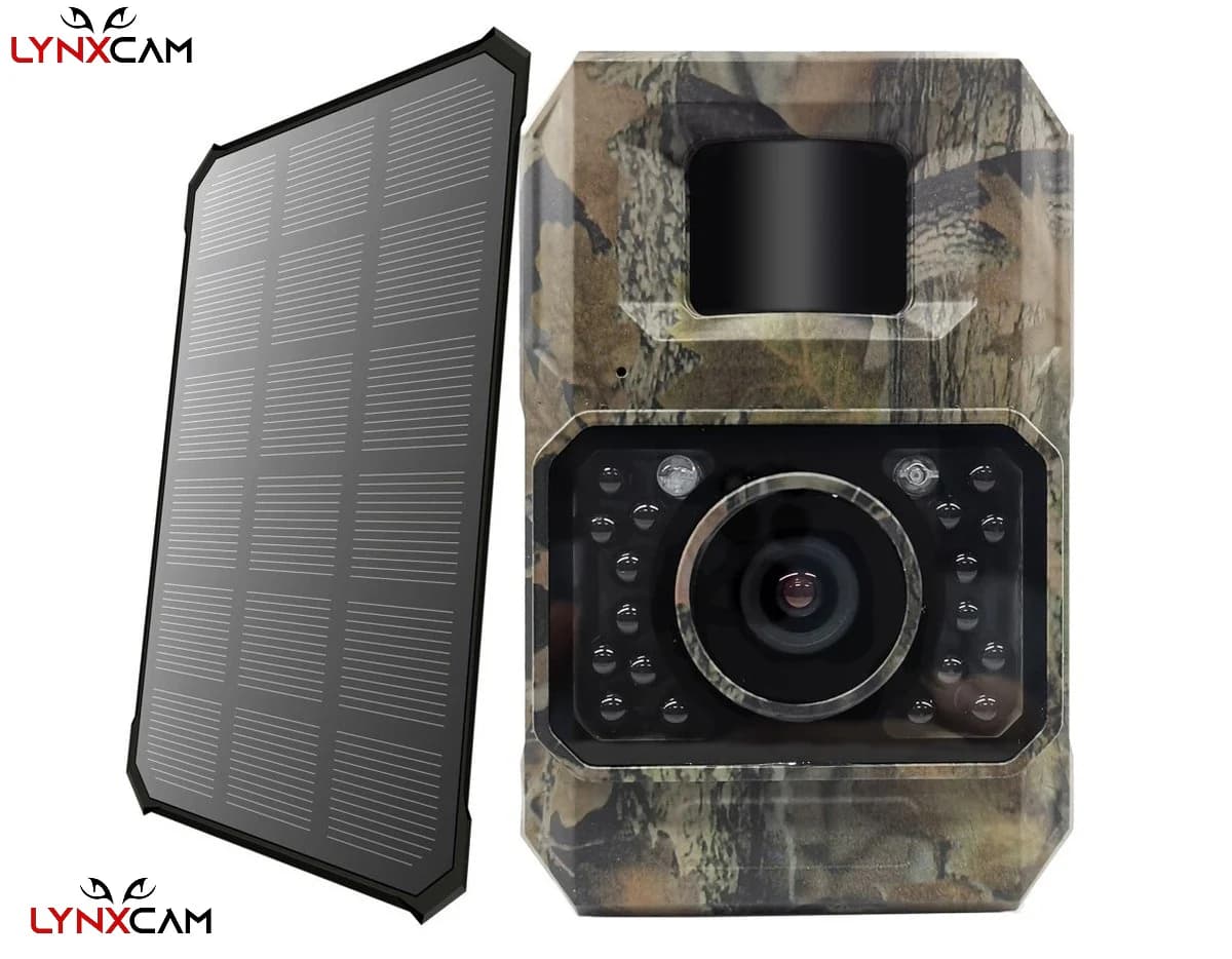LYNXCAM Camera monitorizare 48 MP 30FPS WiFi Bluetooth FULL HD leduri invizibile ,panou solar — 4