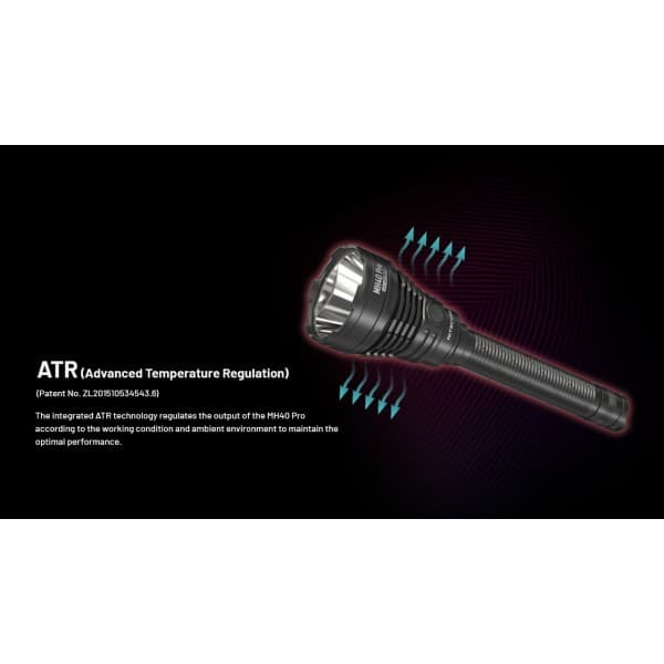 Nitecore MH40 PRO, Lanternă Profesionala, Reîncărcabilă USB-C, 3500 Lumeni, 1300 Metri — 6