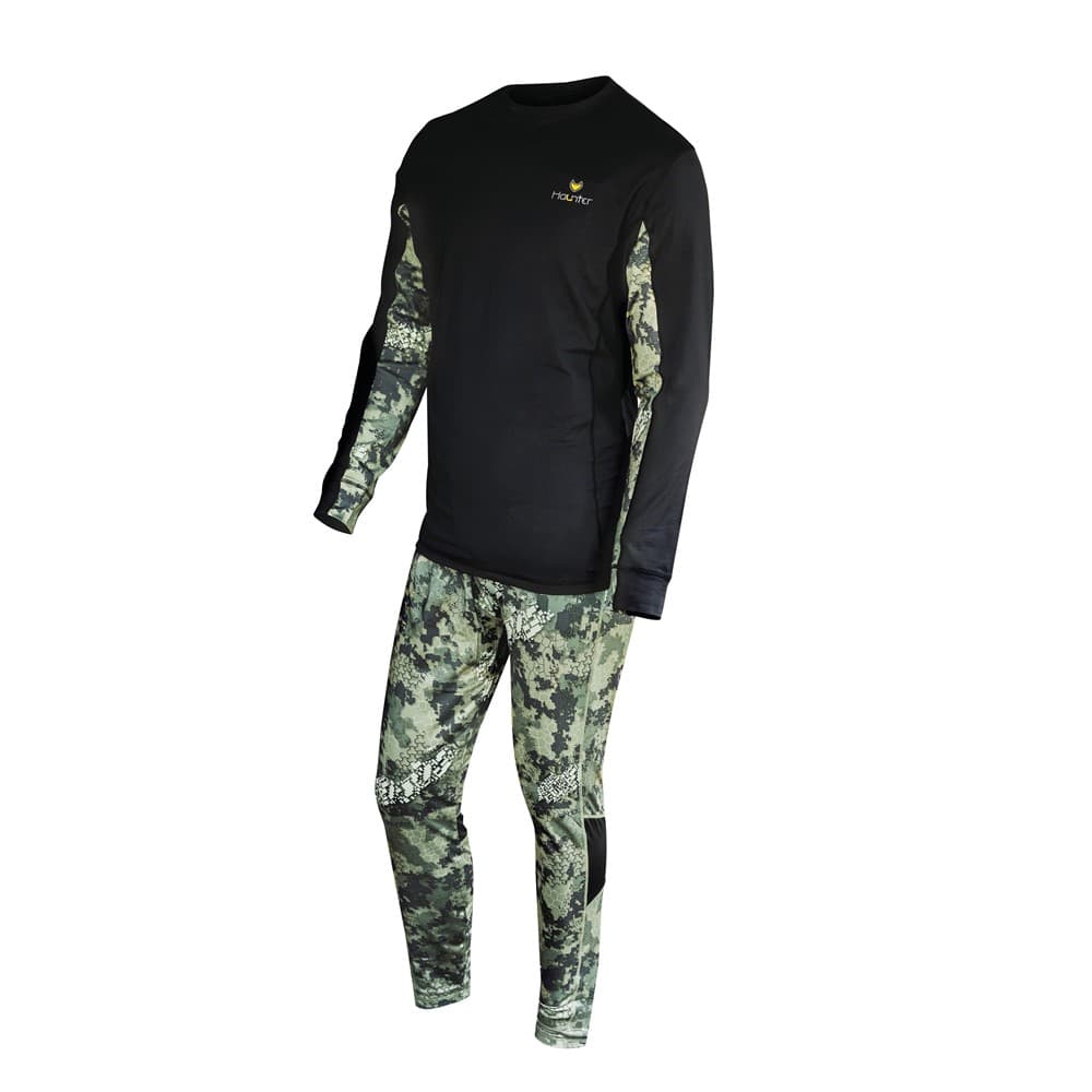 Costum termic Baselayer Thin Fade Green — 1