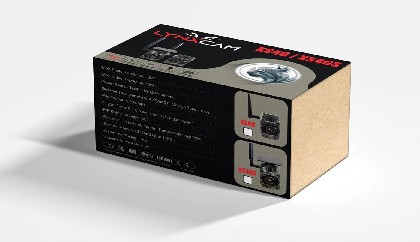 LYNXCAM Camera live vision cu GPS APP 4G LTE Full HD Panou Solar — 2