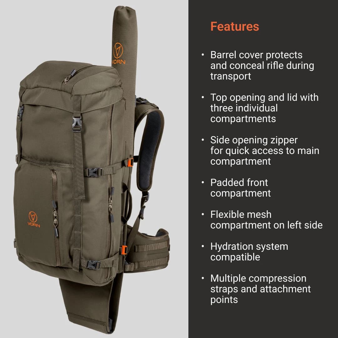 Rucsac cu detasare rapida arma Vorn EV45 — 8