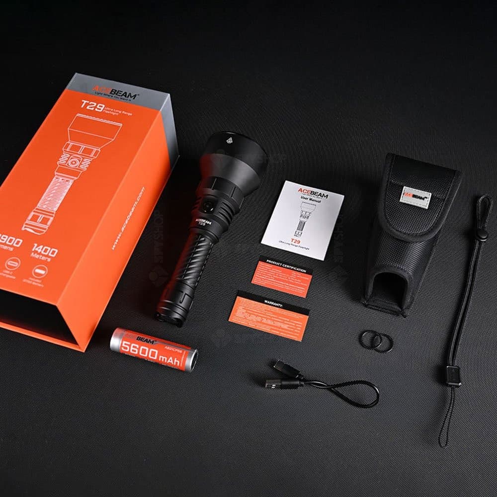 Lanterna profesionala de vanatoare Acebeam T29, 2900 lumeni, 1400 m — 4